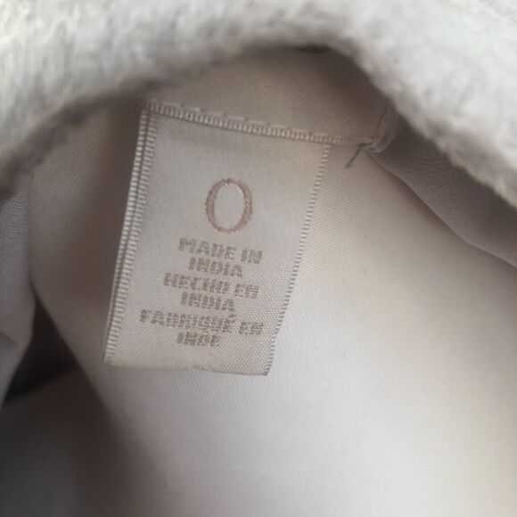 CHICO'S LIGHT GRAY METALLIC SILVER CRUSHED VELVET BEADED JACKET BLAZER SIZE 0 - Picture 5 of 11